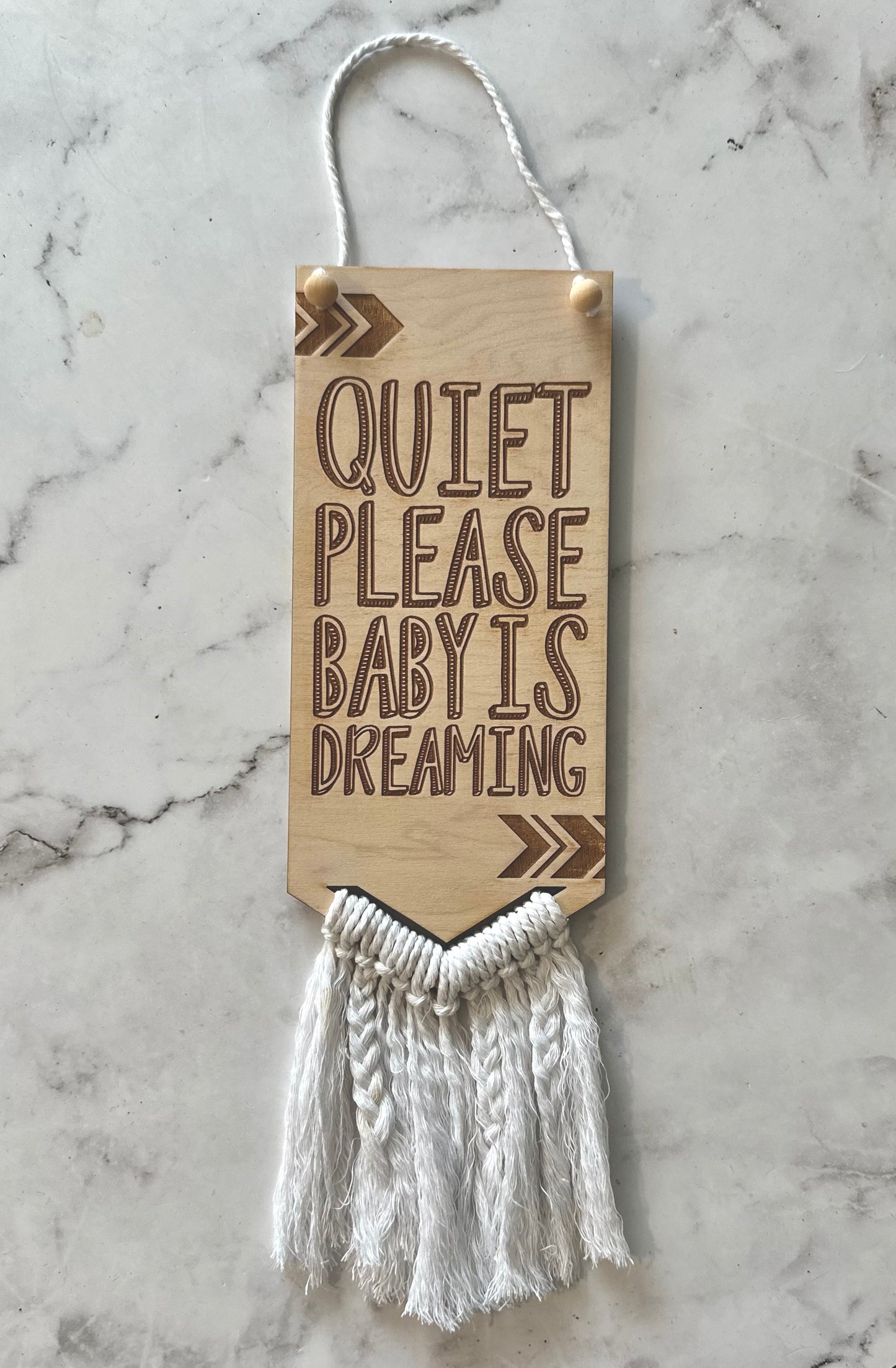 Quiet please, baby is dreaming