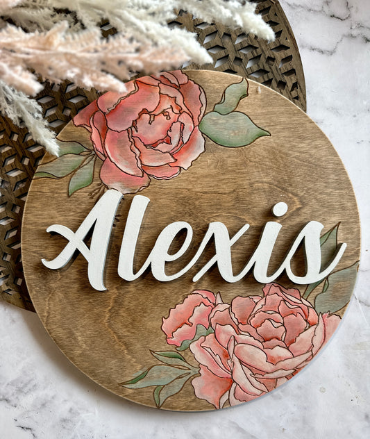 Peony Nursery sign