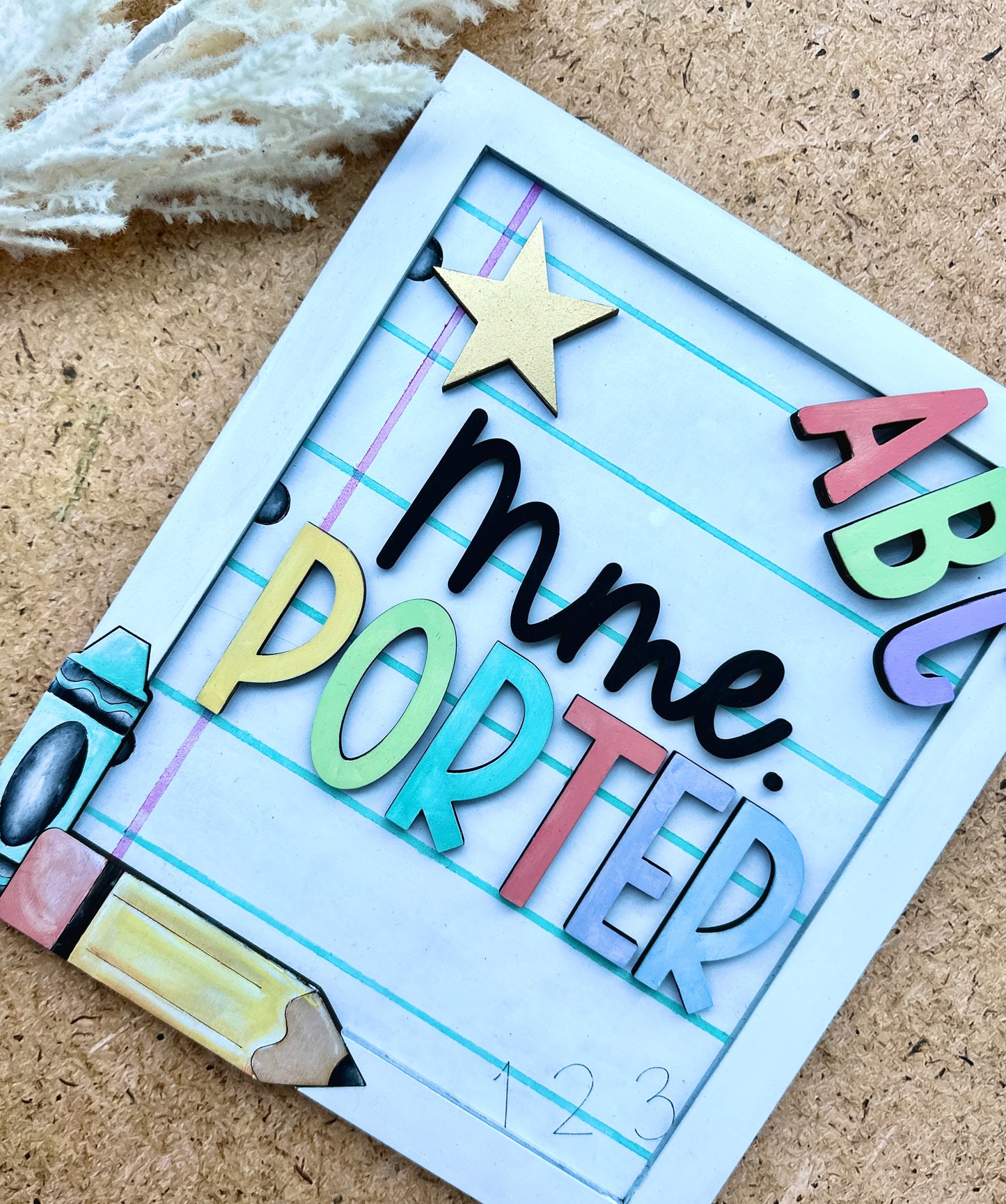 Customized Teacher Sign