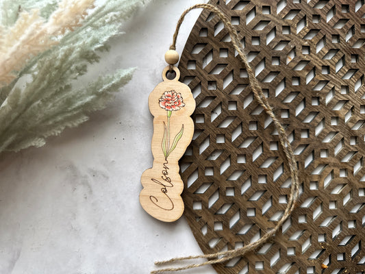 Birth Flower Ornament
