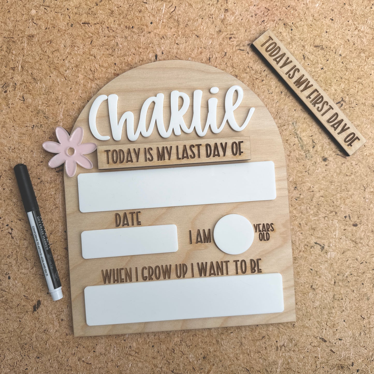 Dry Erase Back to school Board