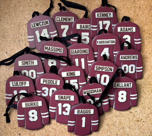 Custom Jersey Ornament