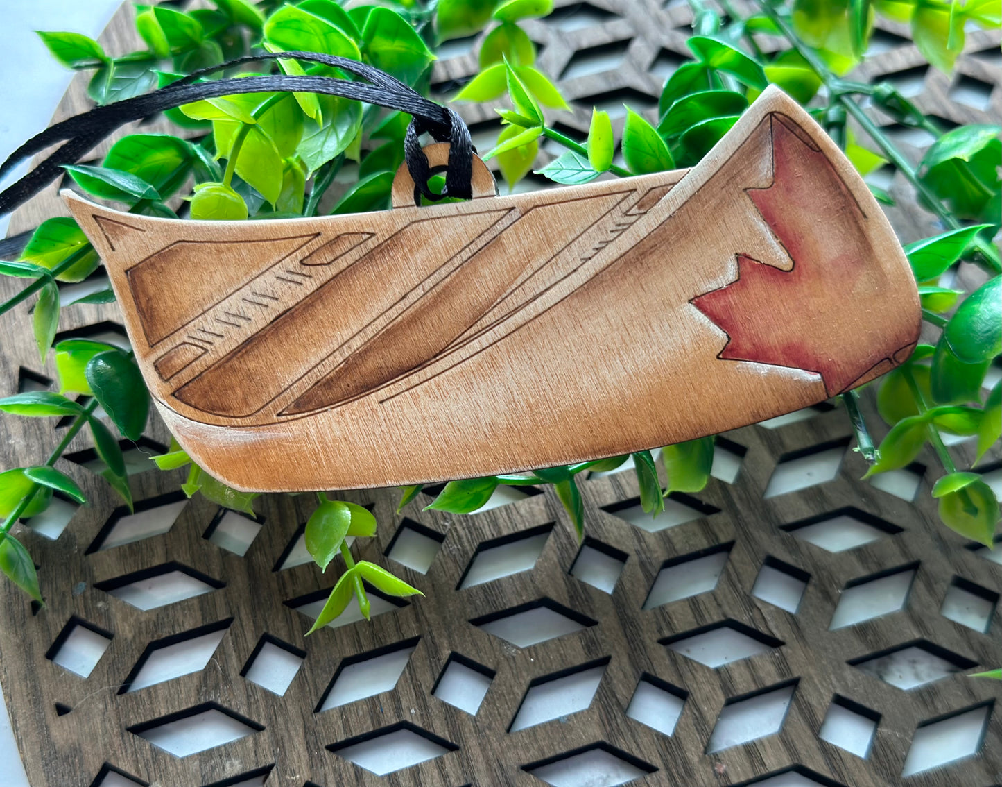 Canadian Canoe Ornament