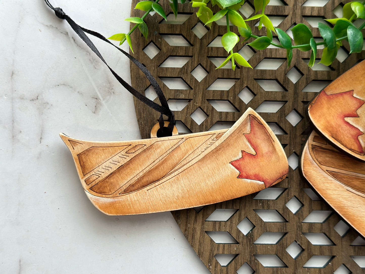 Canadian Canoe Ornament