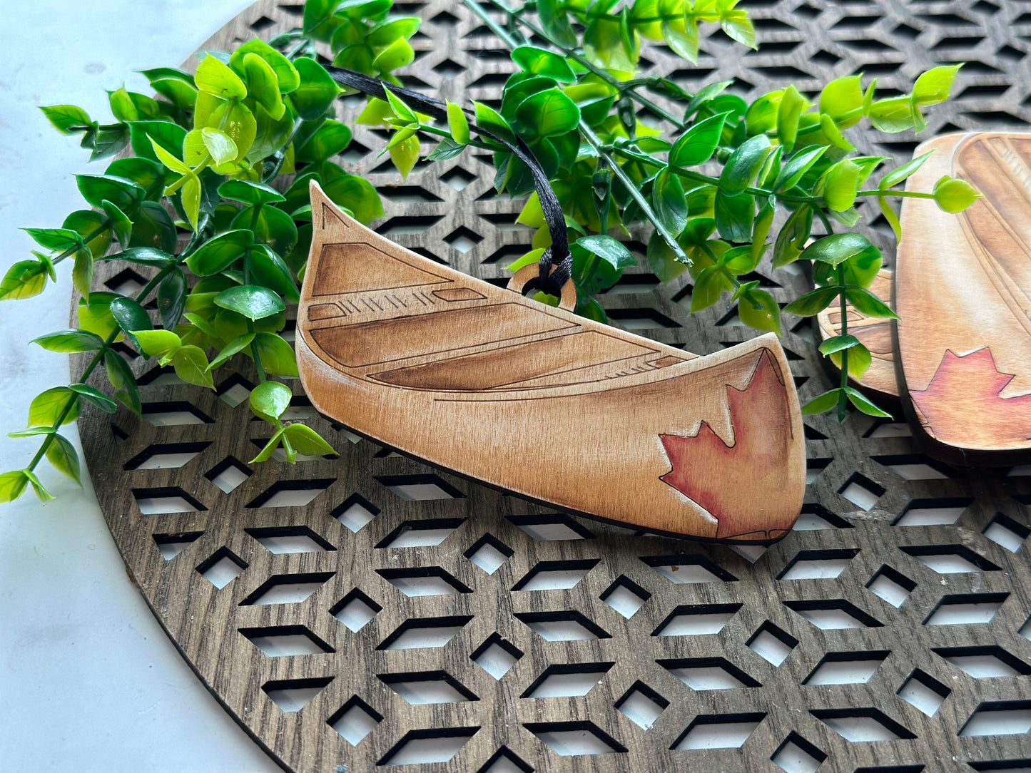 Canadian Canoe Ornament