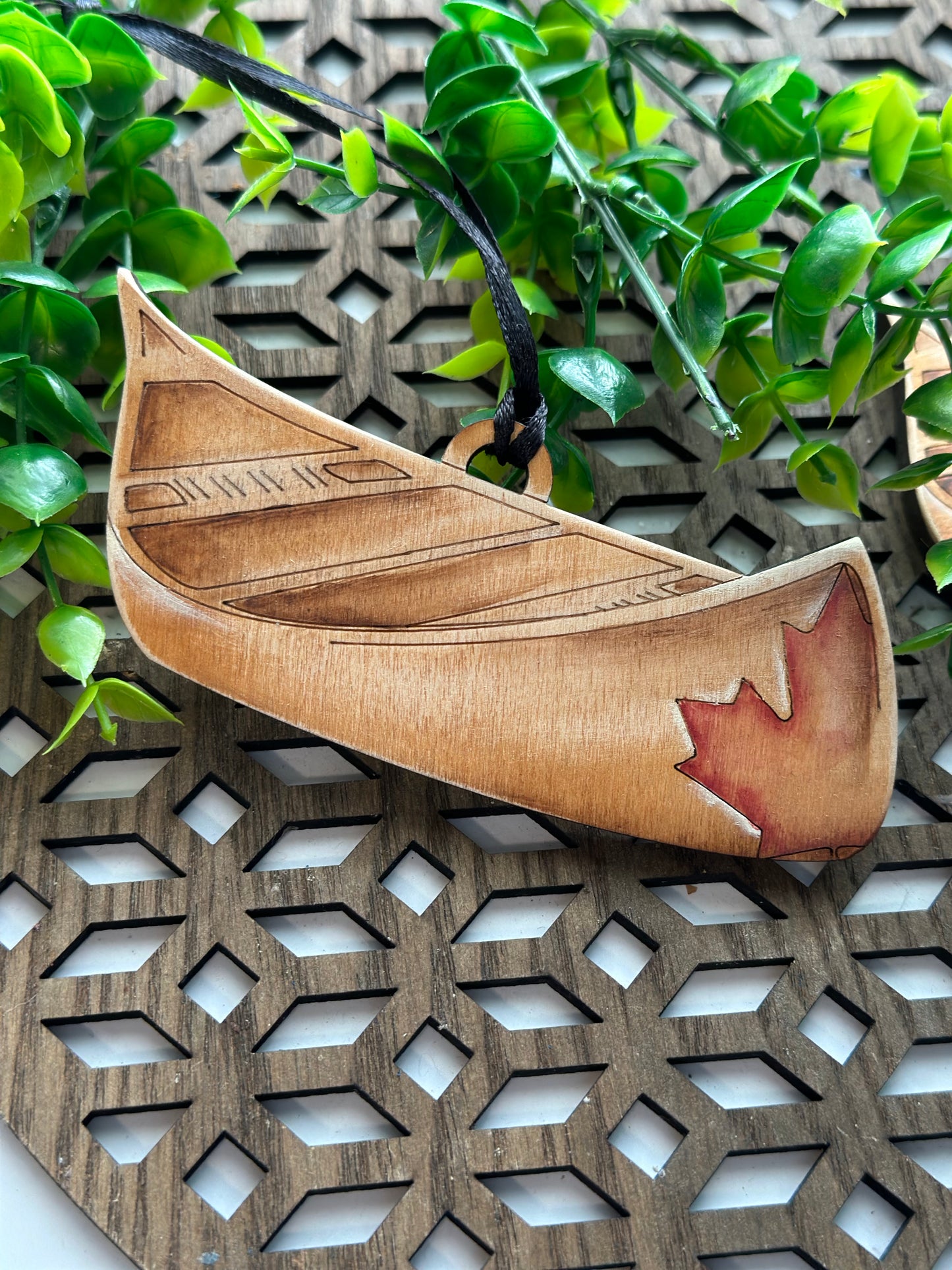Canadian Canoe Ornament