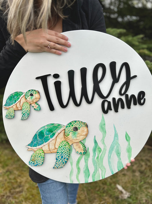 Under the Sea Nursery Sign