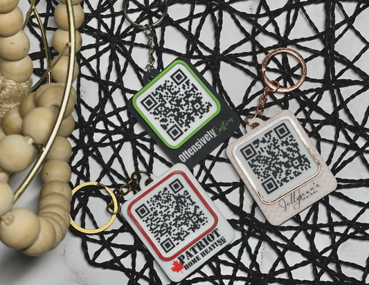 Porte-clés avec code QR