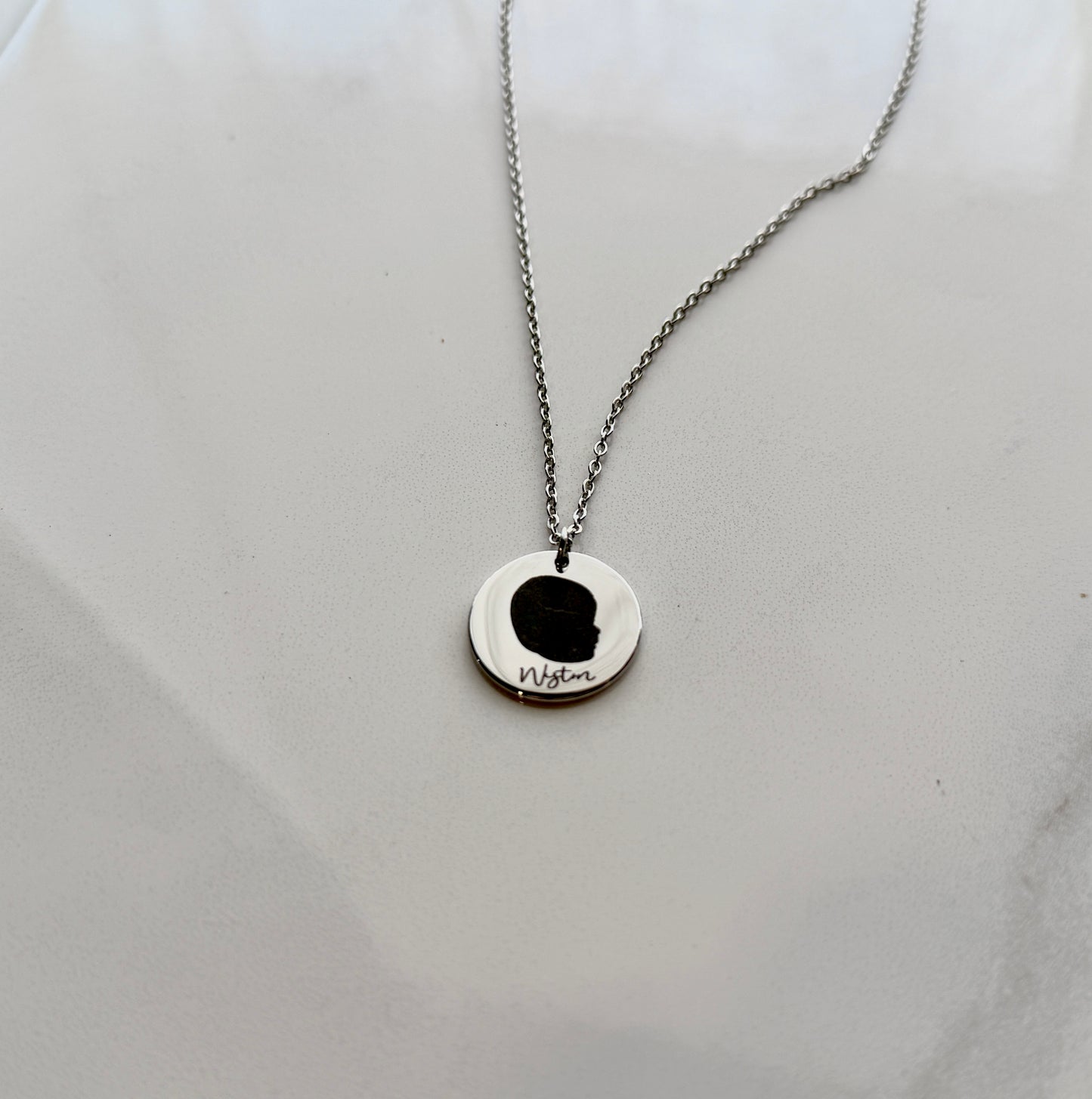 Silhouette Coin Necklace
