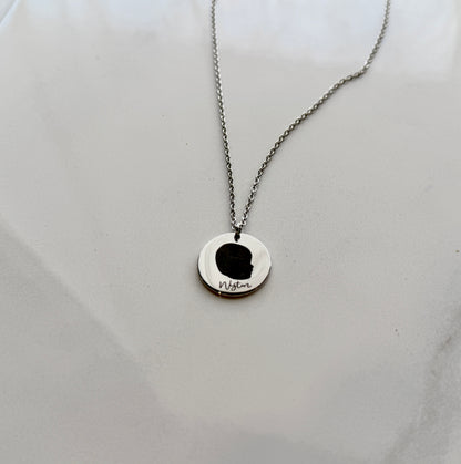 Silhouette Coin Necklace