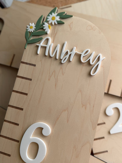 Daisy Puzzle Style Growth Chart