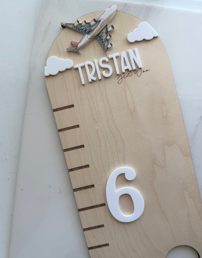 Airplane Puzzle Style Growth Chart