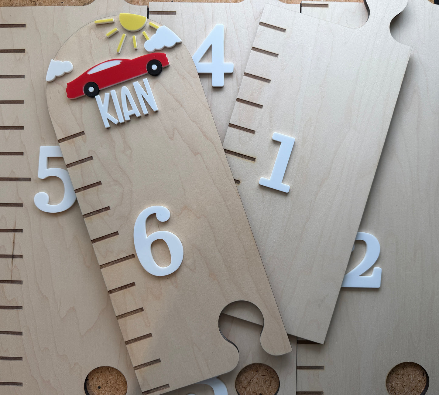 Car Puzzle Style Growth Chart