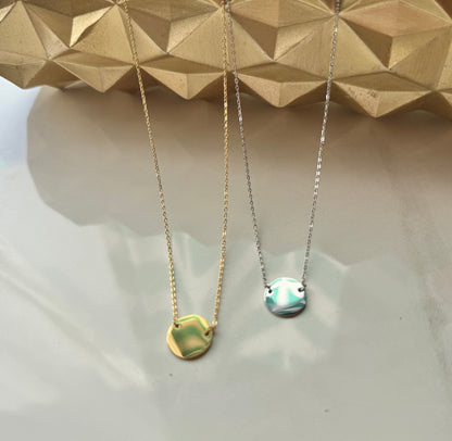 Round Charm Necklace (Side holes)