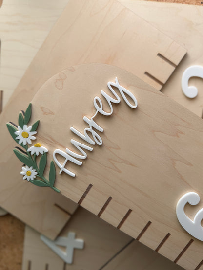 Daisy Puzzle Style Growth Chart