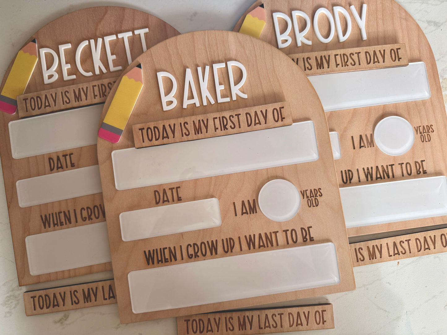 Pencil Dry Erase Back to school Board