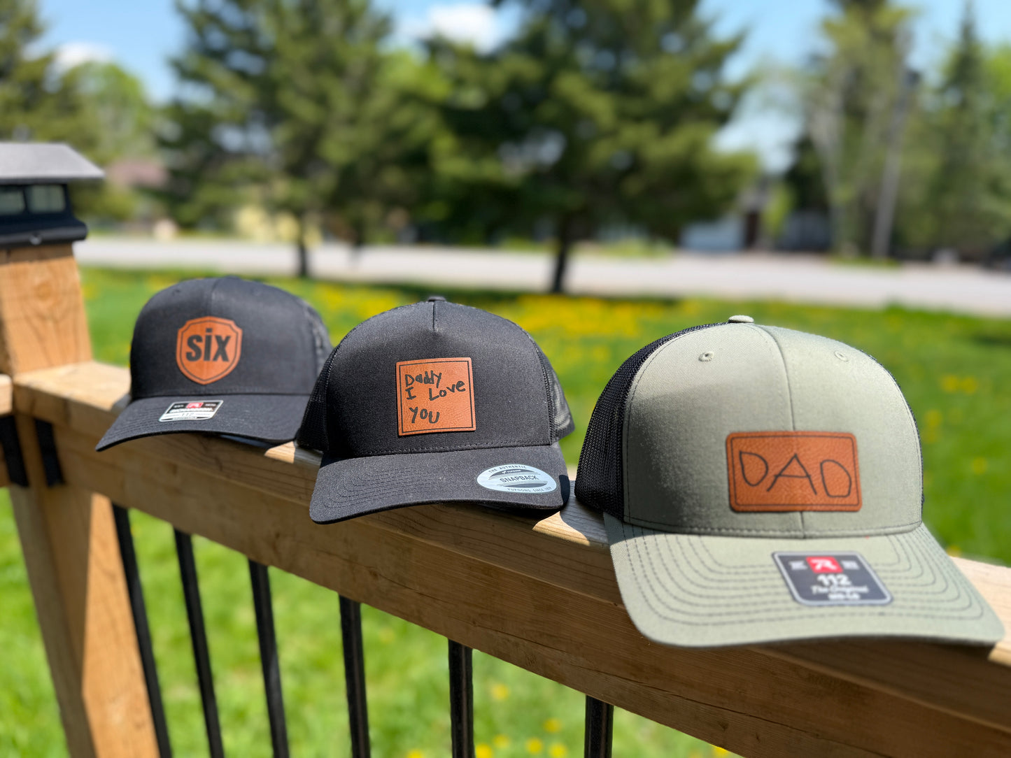 DIY Hand drawn Patched Hats
