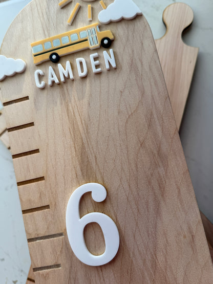Bus Puzzle Style Growth Chart