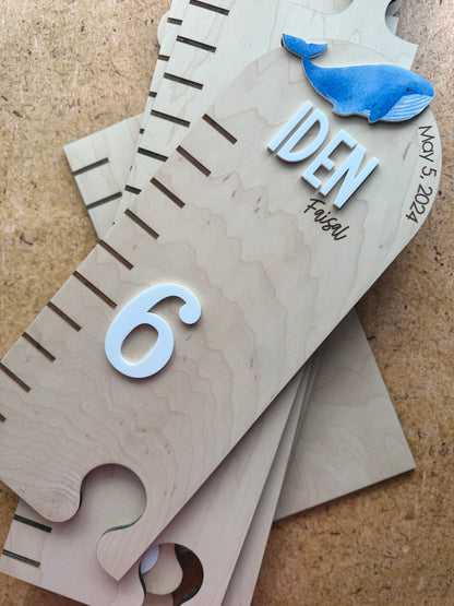 Whale Puzzle Style Growth Chart
