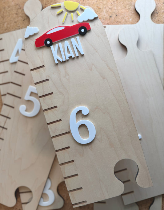 Car Puzzle Style Growth Chart