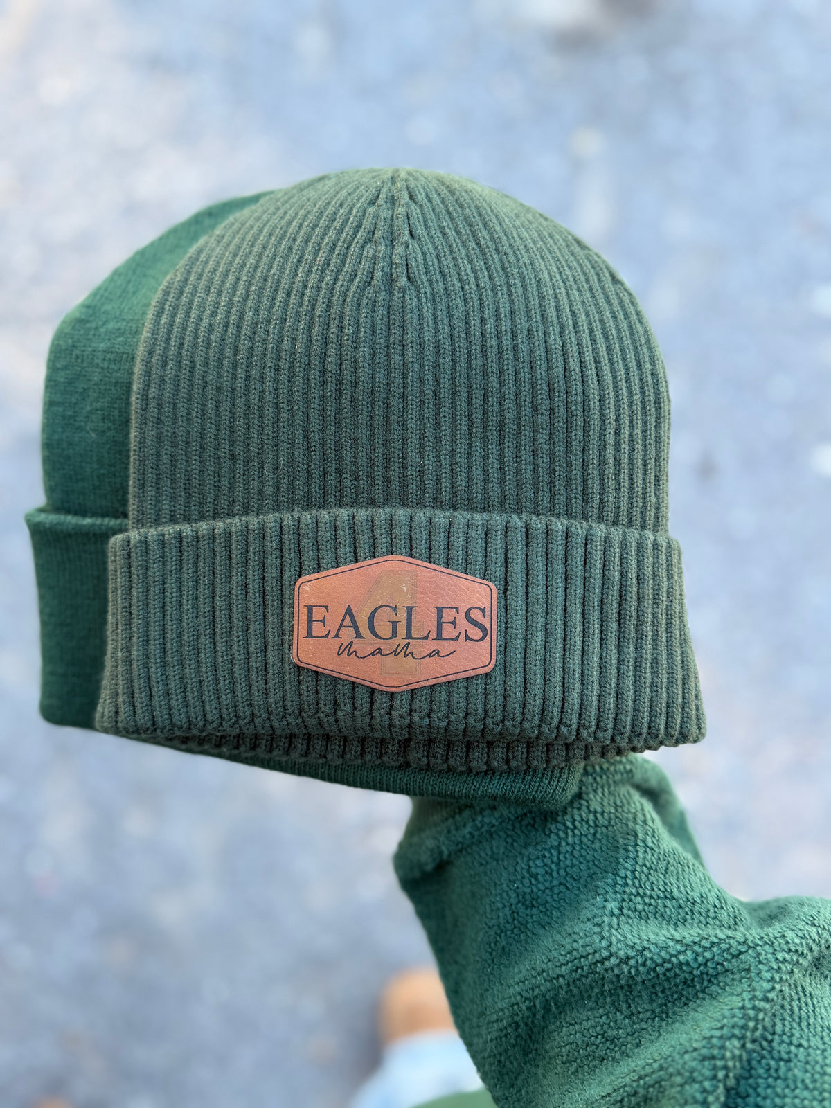 Rib Cuffed Patched Toque