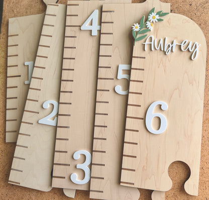 Daisy Puzzle Style Growth Chart