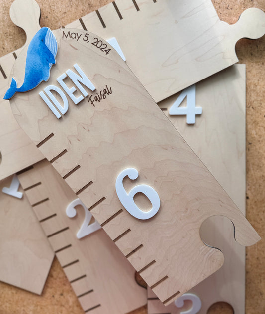 Whale Puzzle Style Growth Chart