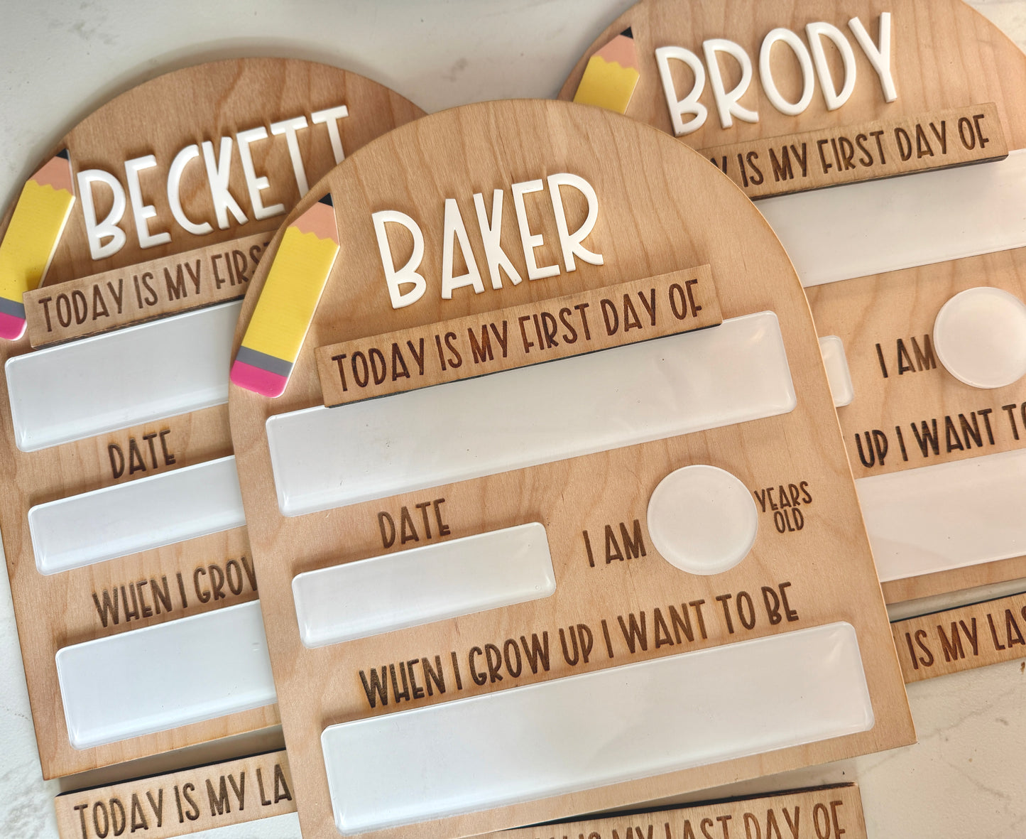 Pencil Dry Erase Back to school Board