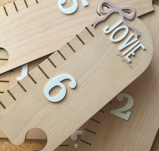 Bow Puzzle Style Growth Chart