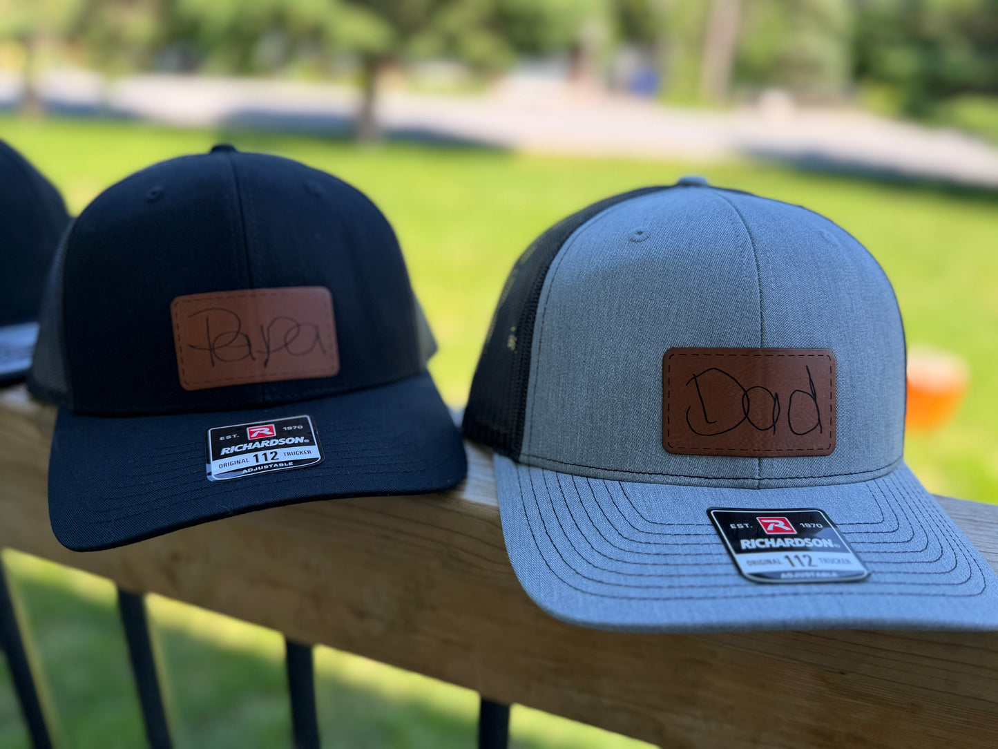 DIY Hand drawn Patched Hats