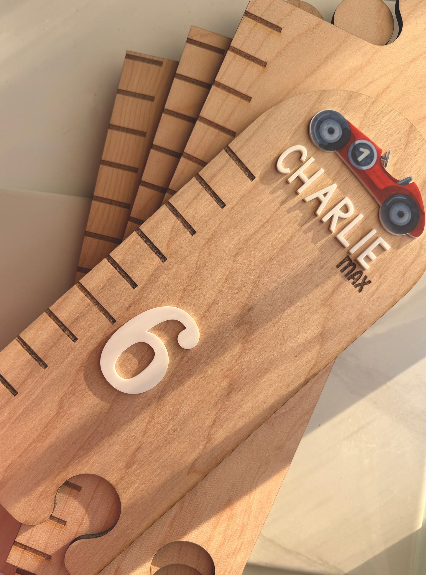 Race Car Puzzle Style Growth Chart