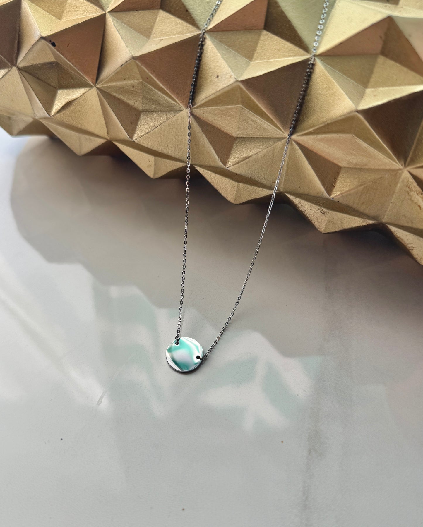 Round Charm Necklace (Side holes)
