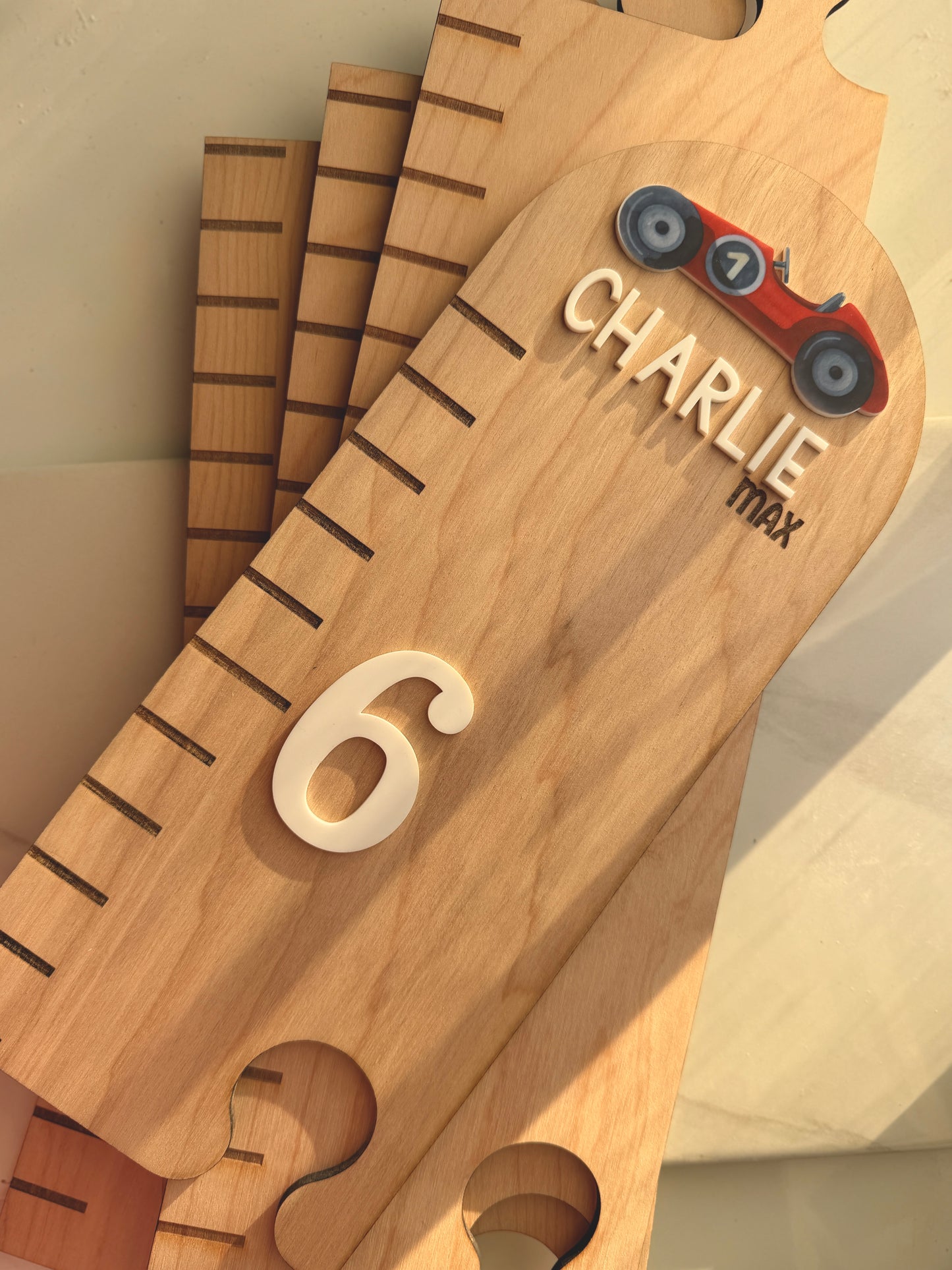 Race Car Puzzle Style Growth Chart