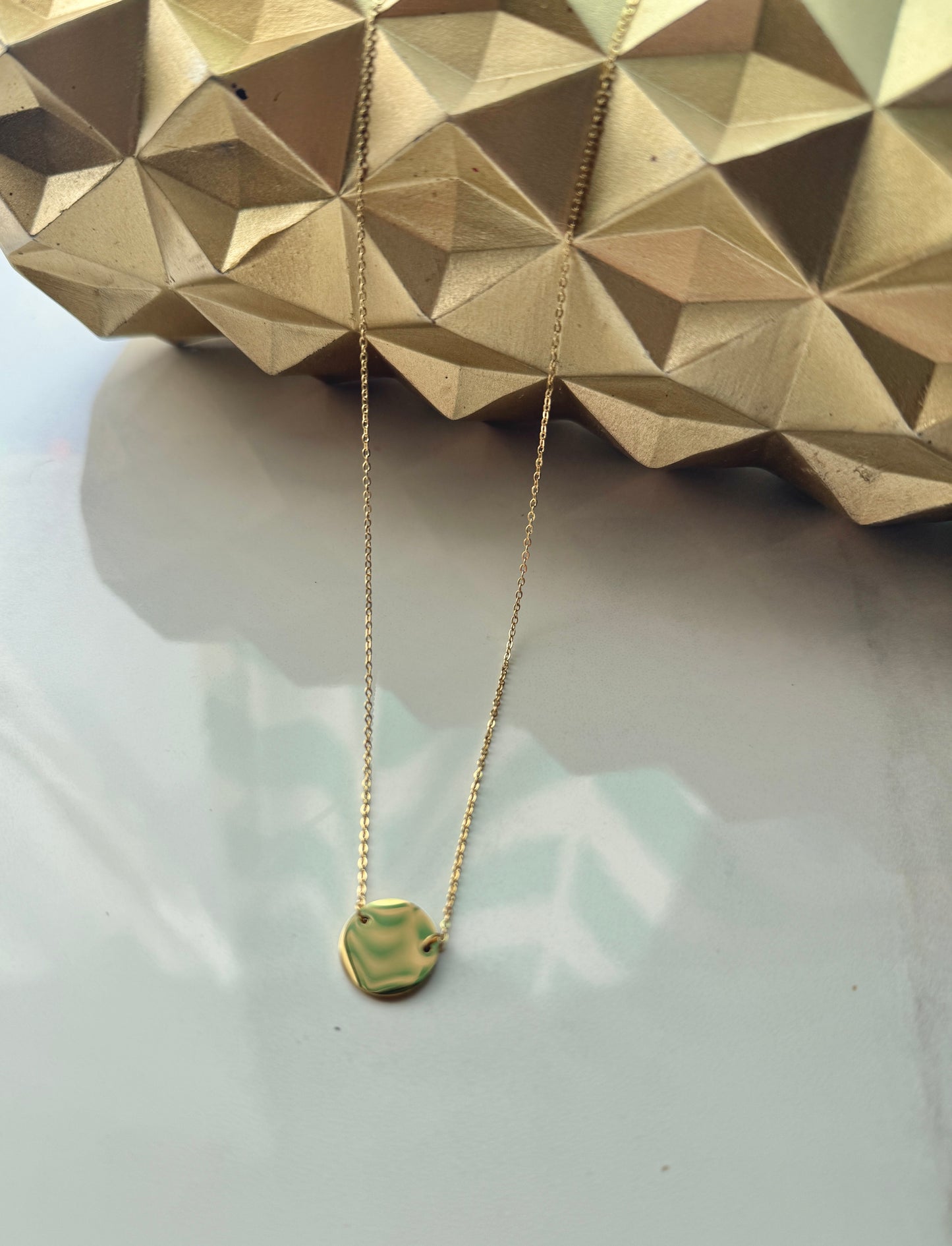 Round Charm Necklace (Side holes)