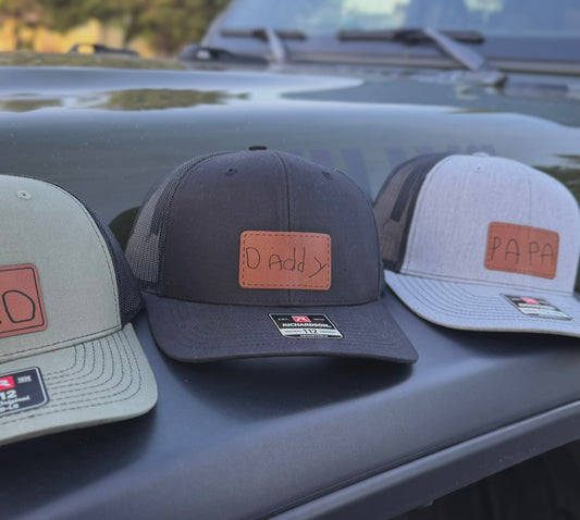 DIY Hand drawn Patched Hats
