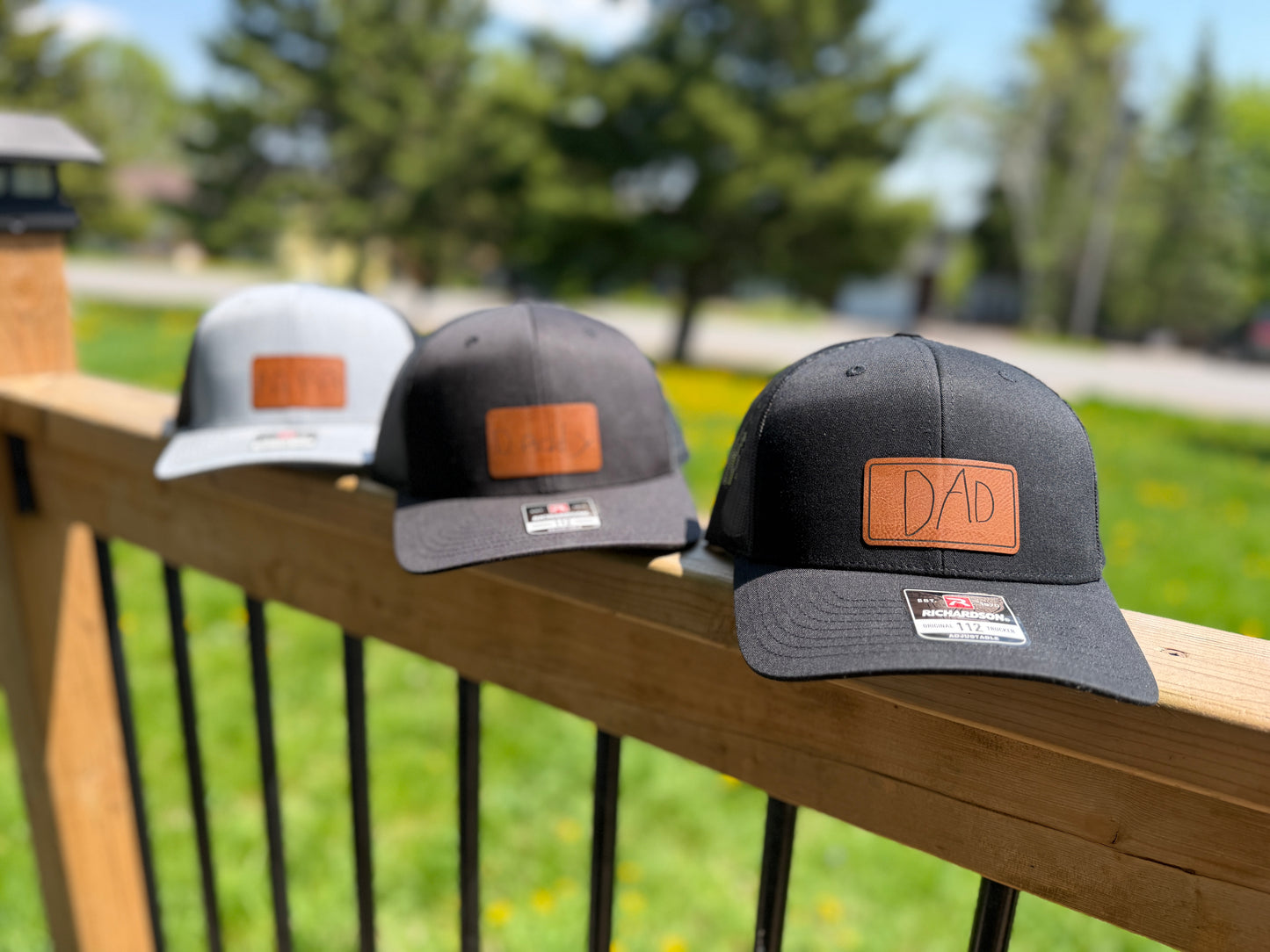 DIY Hand drawn Patched Hats