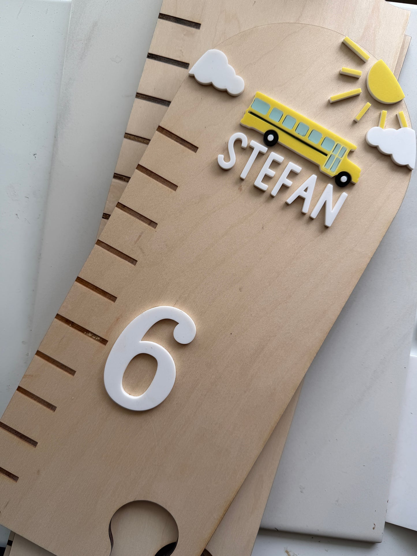 Bus Puzzle Style Growth Chart