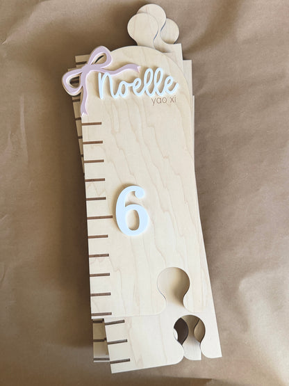 Bow Puzzle Style Growth Chart
