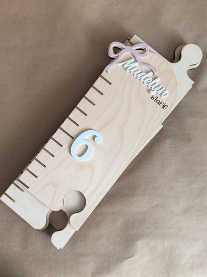 Bow Puzzle Style Growth Chart
