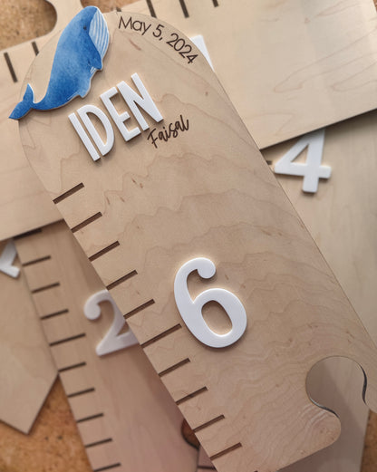 Whale Puzzle Style Growth Chart