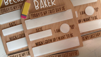 Pencil Dry Erase Back to school Board