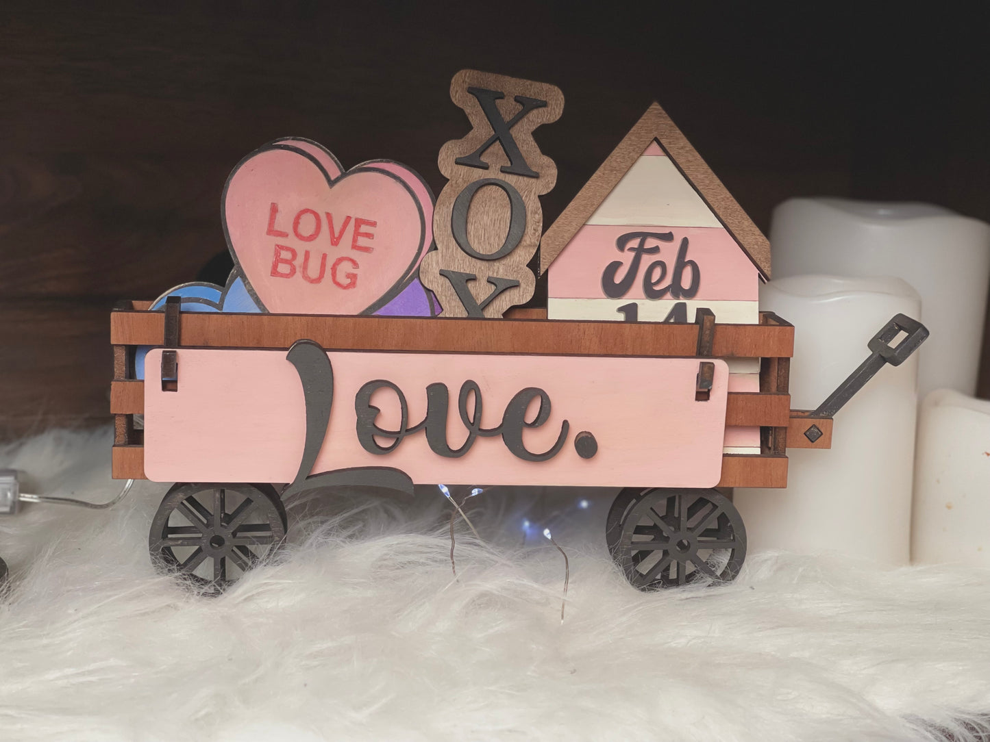 Panneau interchangeable de la Saint-Valentin 