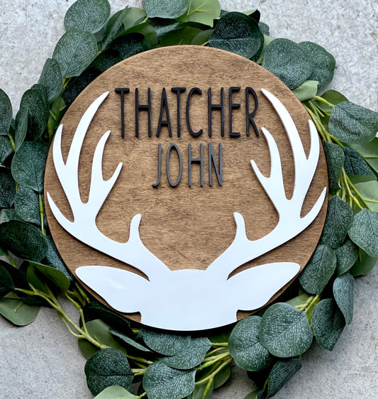 Deer Nursery Sign
